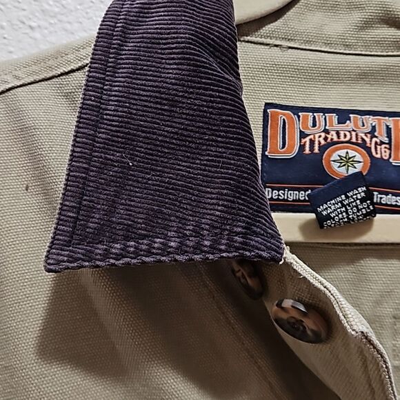 Mens Deluth trading co heave weight shirt, tan  large - Picture 4 of 7